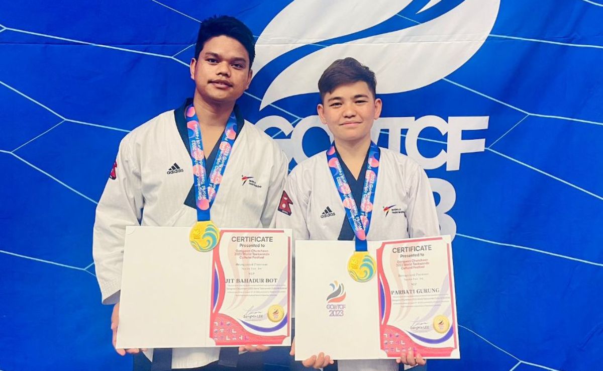 तेक्वान्दो खेलाडी जितबहादुरले कोरियामा जिते दोहोरो स्वर्ण